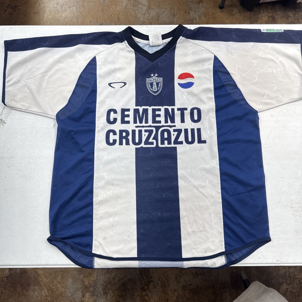 VTG Pachuca CF Jersey Pepsi CEMENTO CRUZAZUL M/L